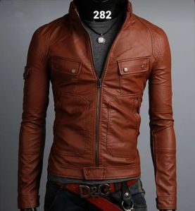 Fancy Mens Leather Jacket