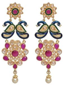 Designer Polki Earrings