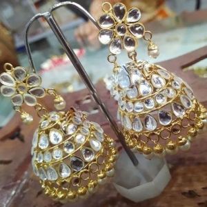 Kundan Jhumka Earrings