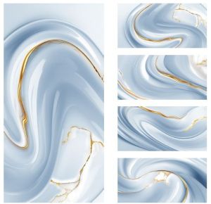 Portoro Aqua Gold Golden Series Ceramic Wall Tile