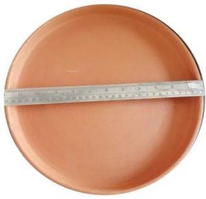 12 Inch Round Clay Plate