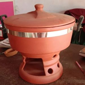 Brown Clay Cooking Pot