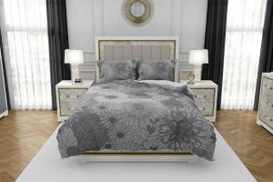 8001 Theta Elite Pure Cotton Bedsheet with 2 Pillow Cover