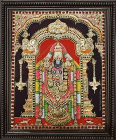 authentic handcrafted tanjore painting