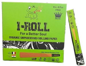 I-ROLL Brown Unbleached King Size Pre-Rolled Cones