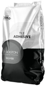 Tile Adhesive Silver Solston, Color : Grey