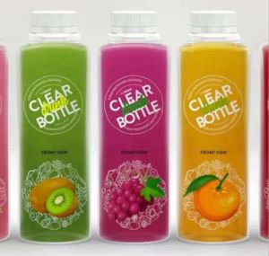 Clear Drink Bottle Label Packaging Sticker