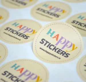 Happy Sticker Label Packaging Sticker