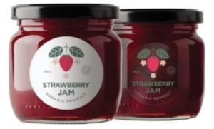 Strawberry Jam Label Packaging Sticker