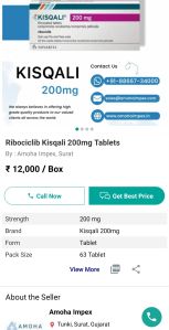 kisqali 600 ribociclib tablets
