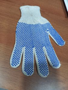 cotton dotted gloves