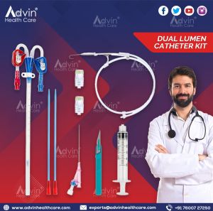 Plastic Double Lumen Central Venous Catheter Kit For Hospital