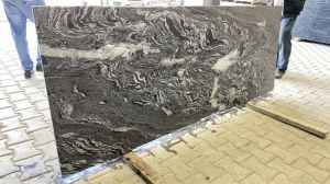 Black CNC Design Granite Slab