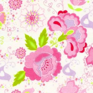 Floral Flannel Fabric