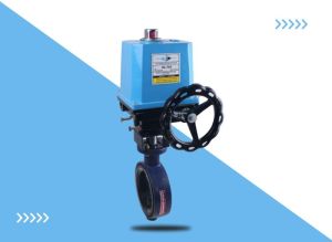 Rapid Controls Carbon Steeel Motorized Butterfly Valve, Technics : Gear Operated, Hard Sealing