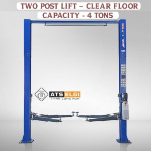 4 Tons ATS ELGI Two Post Lift Clear Floor
