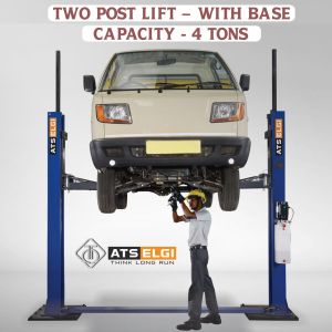 4 Tons ATS ELGI Two post lift with base