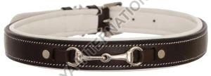 Snaffle Padded Leather Dog Collar