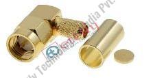 SMA MALE R/A FOR RG58 GOLD PLATED