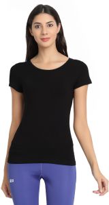 Bamboo Fabric Half Sleeves T-Shirt |Black|Super Comfortable, Ultrasoft, Anti Bacterial