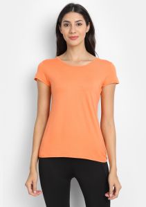 Bamboo Fabric Half Sleeves T-Shirt | PAPAYA |Super Comfortable, Ultrasoft, Anti Bacterial