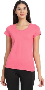 Bamboo Fabric Half Sleeves T-Shirt Pink Super Comfortable, Ultrasoft, Anti Bacterial