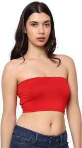 Bamboo Fabric Tube Top | Red