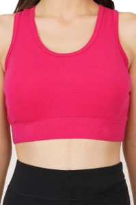 Bamboo Fuchsia Clean Sports Bra, Technics : Machine Made