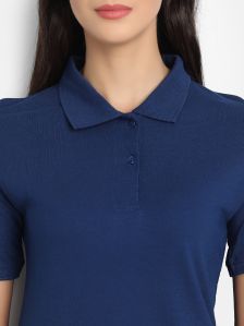 Bamboo Navy Blue Polo T-Shirt