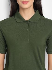 Bamboo Olive Polo T-Shirt