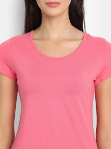 Bamboo Pink Half Sleeve T-Shirt