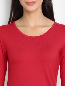 Bamboo Red Full Sleeve T-Shirt