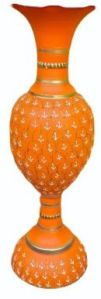 30 Inch Orange metal iron Flower Pot
