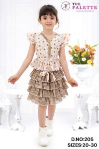 Girls Party Wear Skirt and Top
