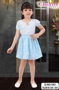 Girls Printed Casual Frock