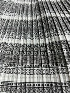 Polyester Digital Printed Pleated Fabric