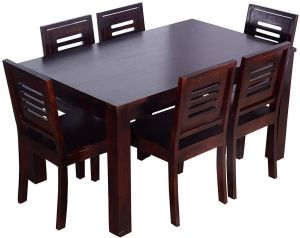 Beautiful Design Wooden 6 Seater Dining Table Set