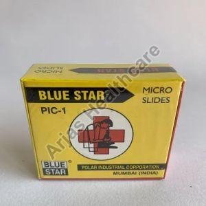 Paper Blue Star Slide Box For Laboratory