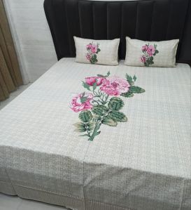 Rose King Cotton Bed Sheet