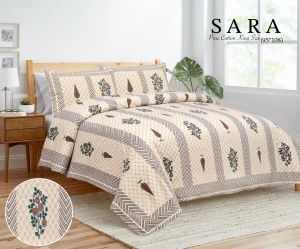 Sara Pure Cotton King Size Bed Sheet