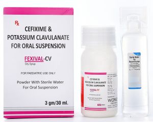 Cefixime and Potassium Clavulanate Dry Syrup