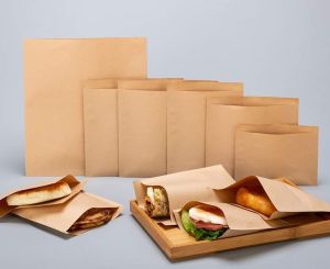 Plain Brown Paper Food Bag