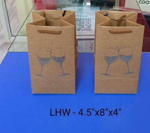 Paper Wine Bottle Bag, Packaging Size : 5kg