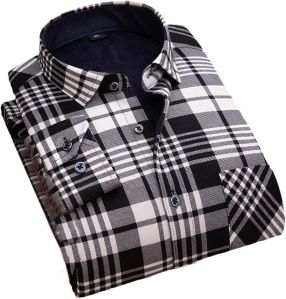 Collar Neck Checked Mens Cotton Check Shirt, Fit Type : Regular Fit