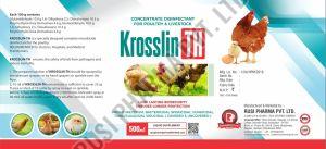 Krosslin TH Livestock Concentrate Disinfectant, Packaging Type : Bottle