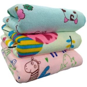 Printed Cotton Baby Bath Towel, Packaging Type : Poly Bag