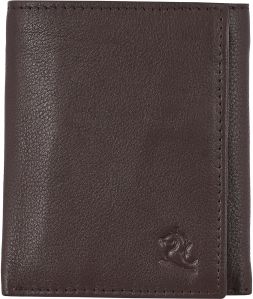 Kara Men's Tan Trifold Leather Wallet