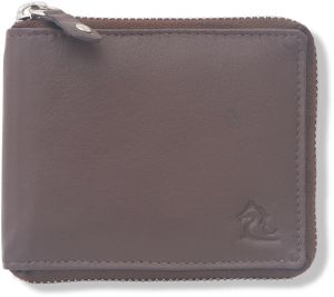 Kara Tan Men Bifold Zipper Closing Wallet