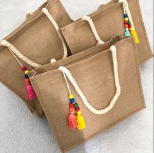 Miraal Ladies Jute Fashionable Handbag For Wedding, Party, Formal, Function Use, Office Party