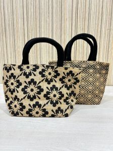 Miraal Jute Export\'s Stylish Printed Ladies Shopping Bag Jute Material